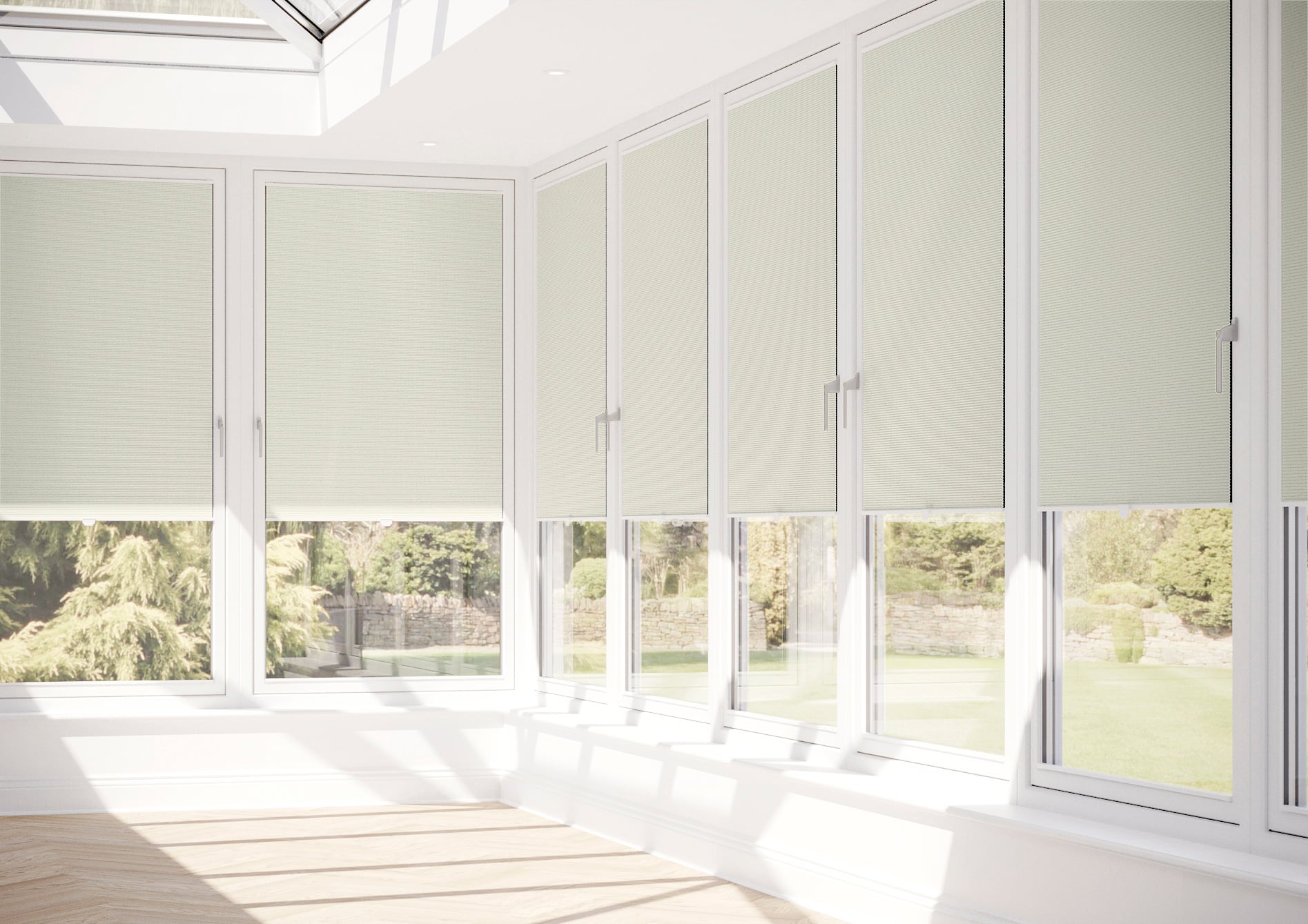 Nocturne (Blackout), Vanilla - Stick Fit Slim Honeycomb Blind - Image 10